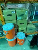 Lot of (10) Rubbermaid 5 Gal. Water Dispensers