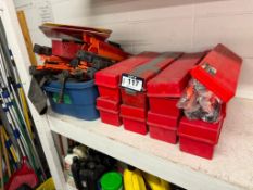 Lot of Asst. Road Flare Kits, Tire Irons, Road Signs, etc.