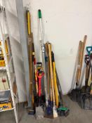 Lot of Asst. Scrapers, Shovels, etc.