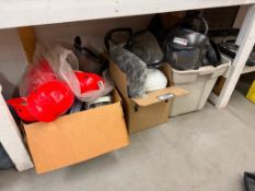 Lot of (3) Boxes of Asst. Face Shields, Hardhats, etc.