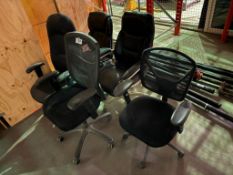 Lot of (6) Asst. Task Chairs