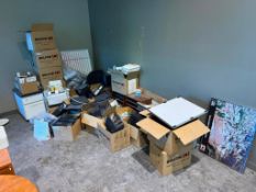 Lot of Asst. Office Supplies, Including File Organizers, Phone Holder, Stationery, etc.