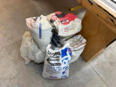 Lot of Asst. Floor Dry Bags, Absorbent, and Quick Set Concrete Fill.