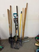 Lot of Asst. Shovels and Squeegees