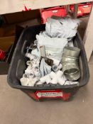 Tote of Asst. Plastic Pipe Fittings, etc.