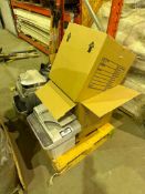 Lot of Asst. Printers, Saeco Vienna Deluxe Espresso Machine and VCR/DVD Combo Player.