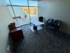 Contents of Office, Including Credenza, (1) Desk Drawers, (1) Table, (2) Side Chairs, (1) Task Chair