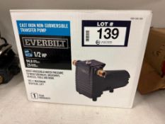 Everbilt Cast Iron 1/2HP Non-Submersible Transfer Pump