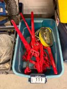 Lot of (5) Asst. Chain Boomers and (1) Strap