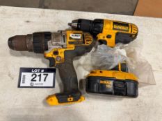 Lot of (2) DeWalt Cordless Drills w/ One Battery
