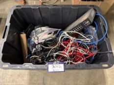 Lot of Asst. Cisco Network Switch, Cables, Power Blocks, Remotes, etc. (Tote Not Included)