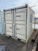 9 ft. Shipping Container w. Shelving, Mandoor and Window
