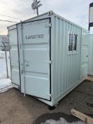 10 ft Shipping Container c/w Mandoor and Window