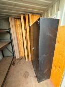 Lot of asst Cabinet, Shelving unit and Wooden Shelves *Must be removed by Friday, February 27th*