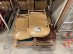 Pallet of Metal and Plastic Folding Chairs