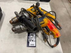 Lot of (2) DeWalt Electric Drills