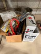 Lot of Asst. Cans, Hoses, Parts, etc.