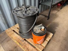 Lot of asst oil and Roll of Cleanflo Hose
