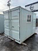 10 ft Shipping Container c/w Mandoor and Window