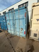 20 ft. Shipping Container w. Wall Shelving