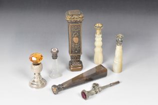 A COLLECTION OF SIX MINIATURE DESK SEALS 19TH CENTURY