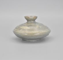A SMALL KOREAN INLAID CELADON OIL JAR GORYEO DYNASTY 12TH CENTURY