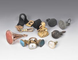 A COLLECTION OF NINE FOB SEALS 18TH/19TH CENTURY