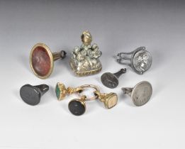 A COLLECTION OF NINE FOB SEALS 18TH/19TH CENTURY