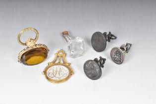 A COLLECTION OF SIX FOB SEALS 18TH/19TH CENTURY