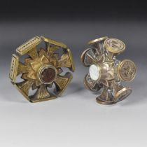 A BRASS 'WHEEL' SEAL VICTORIAN, CIRCA 1860