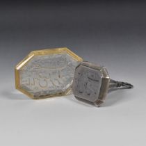 A PERSIAN OCTAGONAL CRYSTAL 'TALISMANIC' SEAL DATED 1263, CORRESPONDING TO 1846-47 CE.