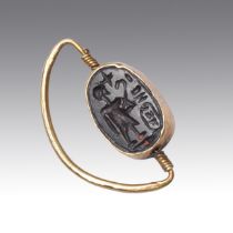 AN EGYPTIAN STYLE SCARAB BEETLE SEAL