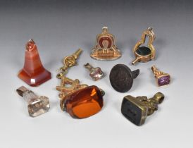 A COLLECTION OF NINE FOB SEALS