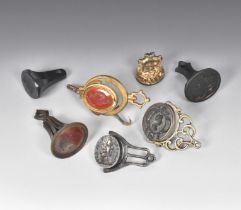 A COLLECTION OF SEVEN FOB SEALS 18TH/19TH CENTURY