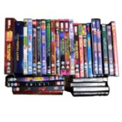 A large collection of Marvel related films and TV shows, on VHS, DVD & Blu-Ray