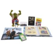A collection of Film, TV, and Comics memorabilia