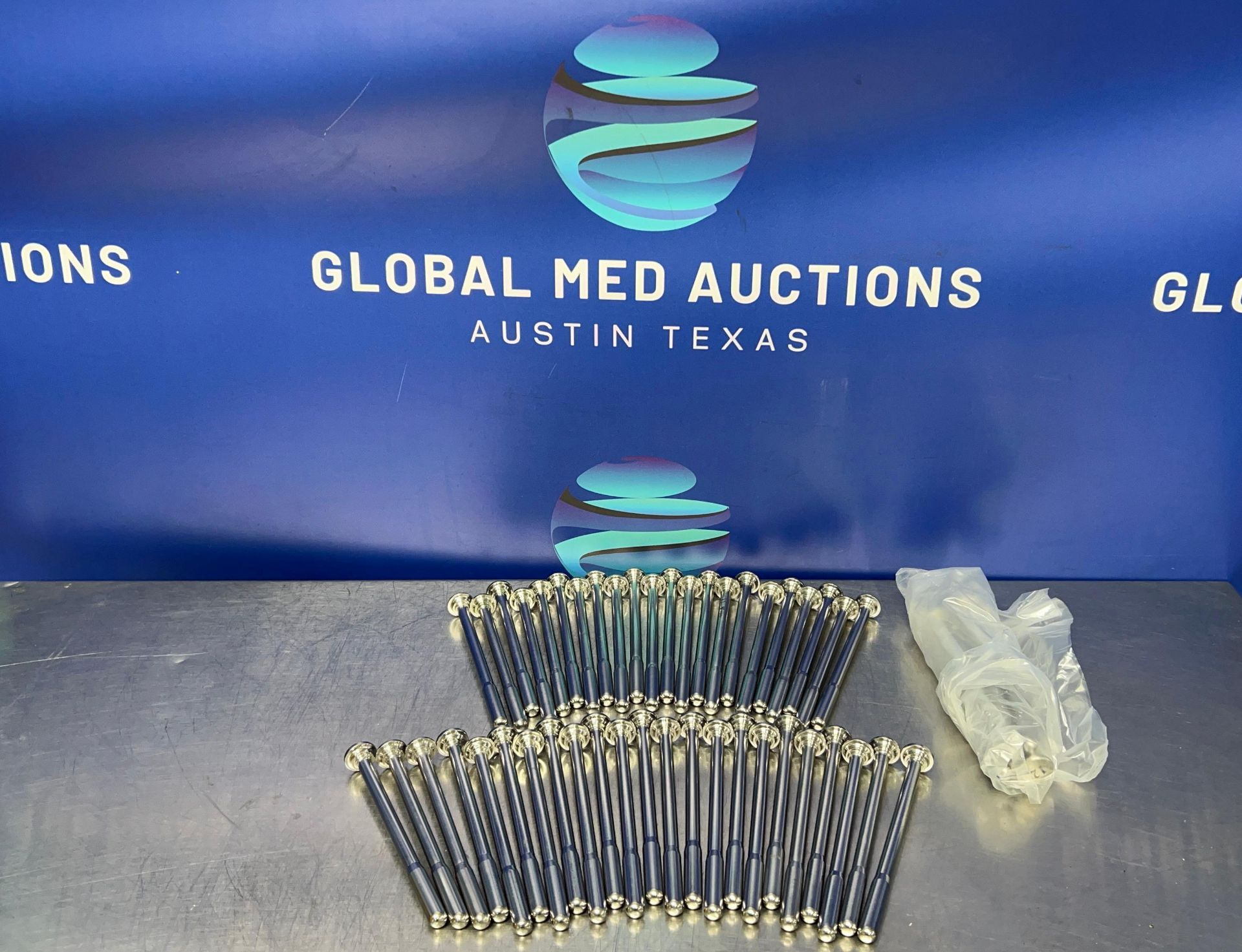 Lot of Stainless Steel Orthopedic Bone Graft Impactors - Caspar Style Tamp