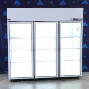 Nor-Lake NSPR803WWG/ 0 3 Glass Door Refrigerator