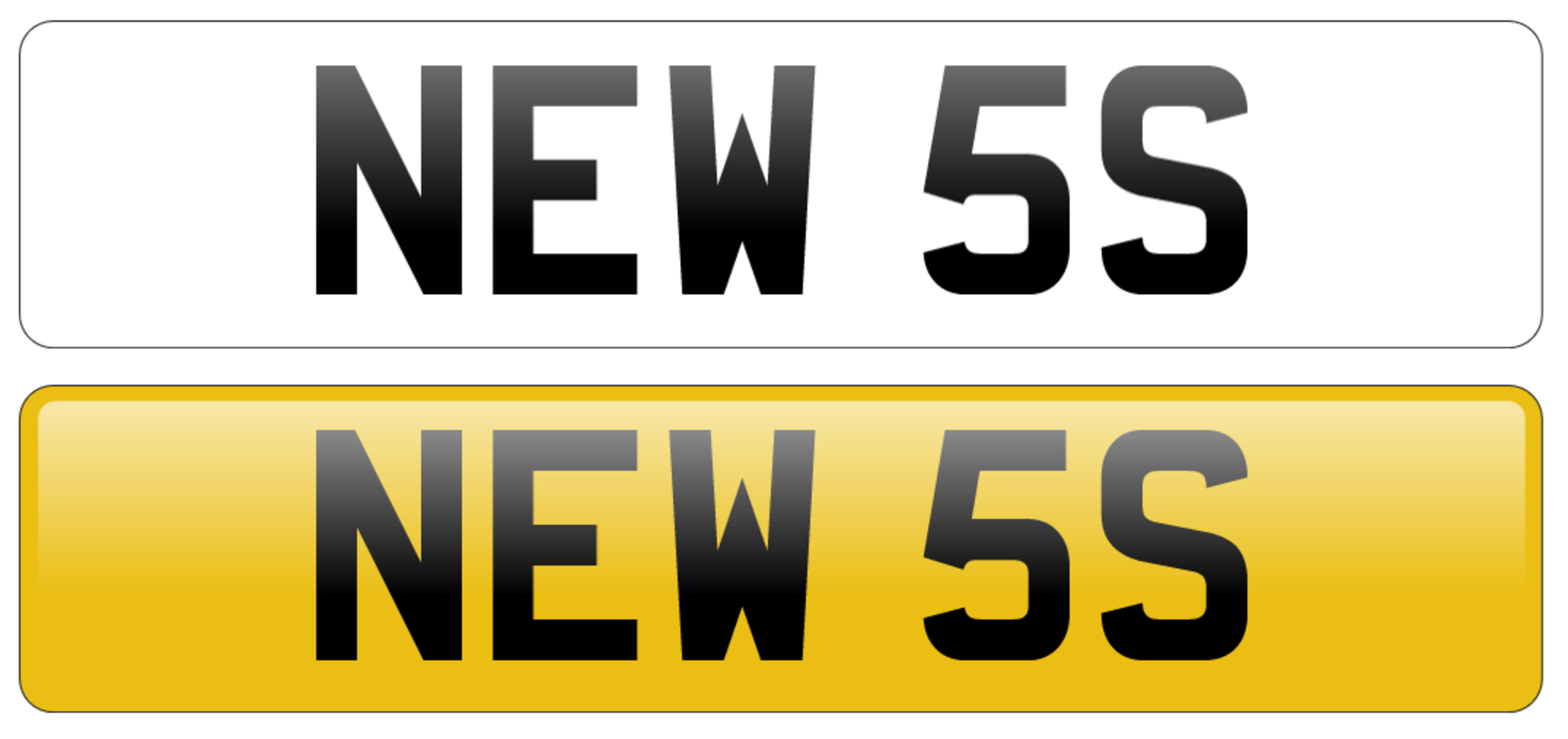 Cherished private registration number plate, placed on retention