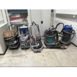 Five workshop vacuum cleaners as listed, 3 x Electostar ISP 220/240 volt 1400 watt, 1 x Eurokraft