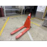 Toyota HHM100 high lifter hydraulic pallet truck, 1000kg maximum capacity, S/No.4581246, year 2024