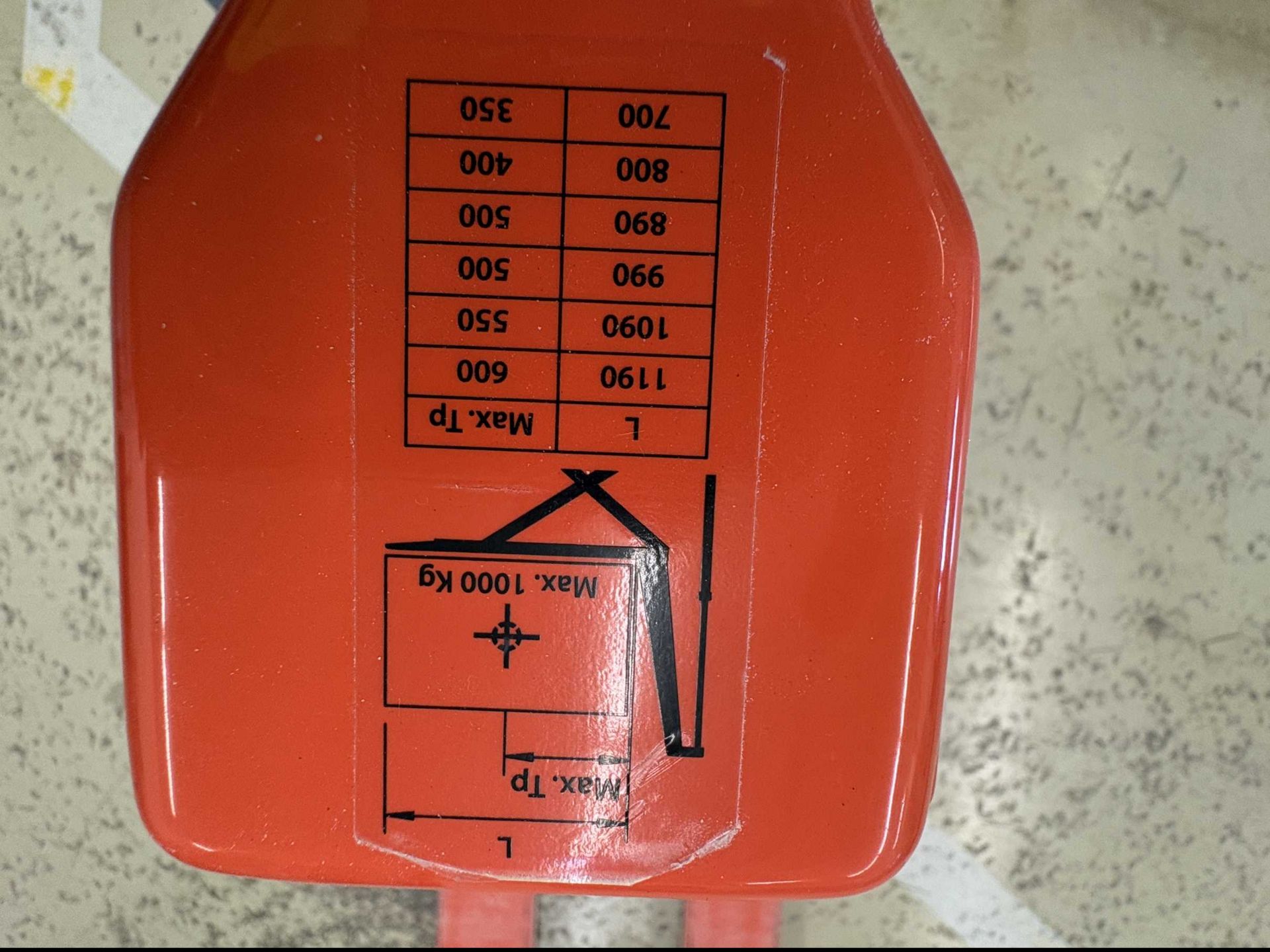 Toyota HHM100 high lifter hydraulic pallet truck, 1000kg maximum capacity, S/No.4581246, year 2024 - Image 5 of 6