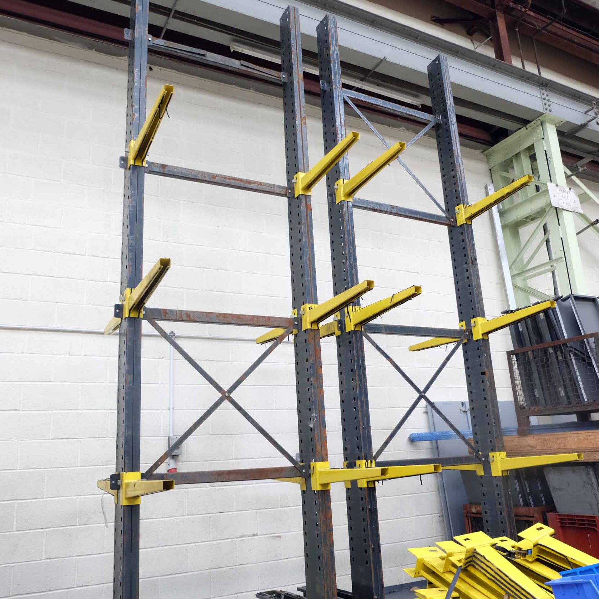 Double Sided Tall Racking. Approx Height 5.4m. 1620mm x 1900mm Approx. Pallet of Arms 825mm Long.  - Image 2 of 10