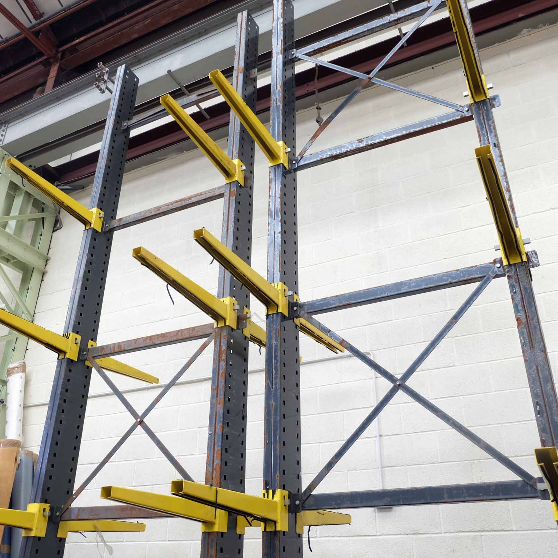 Double Sided Tall Racking. Approx Height 5.4m. 1620mm x 1900mm Approx. Pallet of Arms 825mm Long.  - Image 10 of 10
