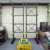 Double Sided Tall Racking. Approx Height 5.4m. 1620mm x 1900mm Approx. Pallet of Arms 825mm Long.