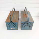 2 x Cantelever Toolboxes. 17" x 8" x 8".