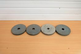 4 x Grinding Wheels. Size 8" Diameter. Bore Size 1 1/4".