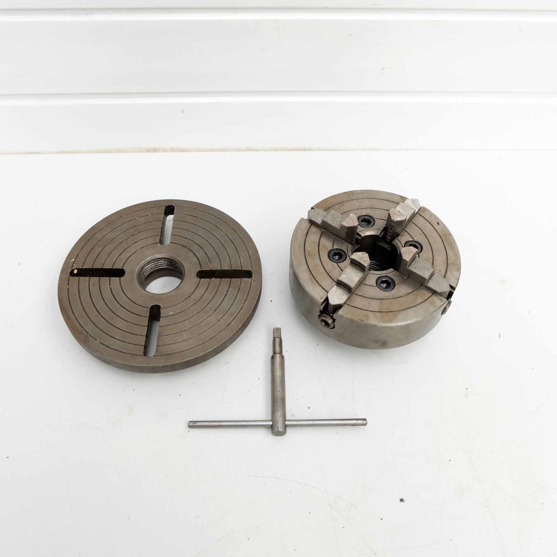 6" Four Jaw Chuck and 7 1/2" Face Plate to Suit Smart & Brown Lathes. Spindle Fitting 1 3/4" x 8 TPI