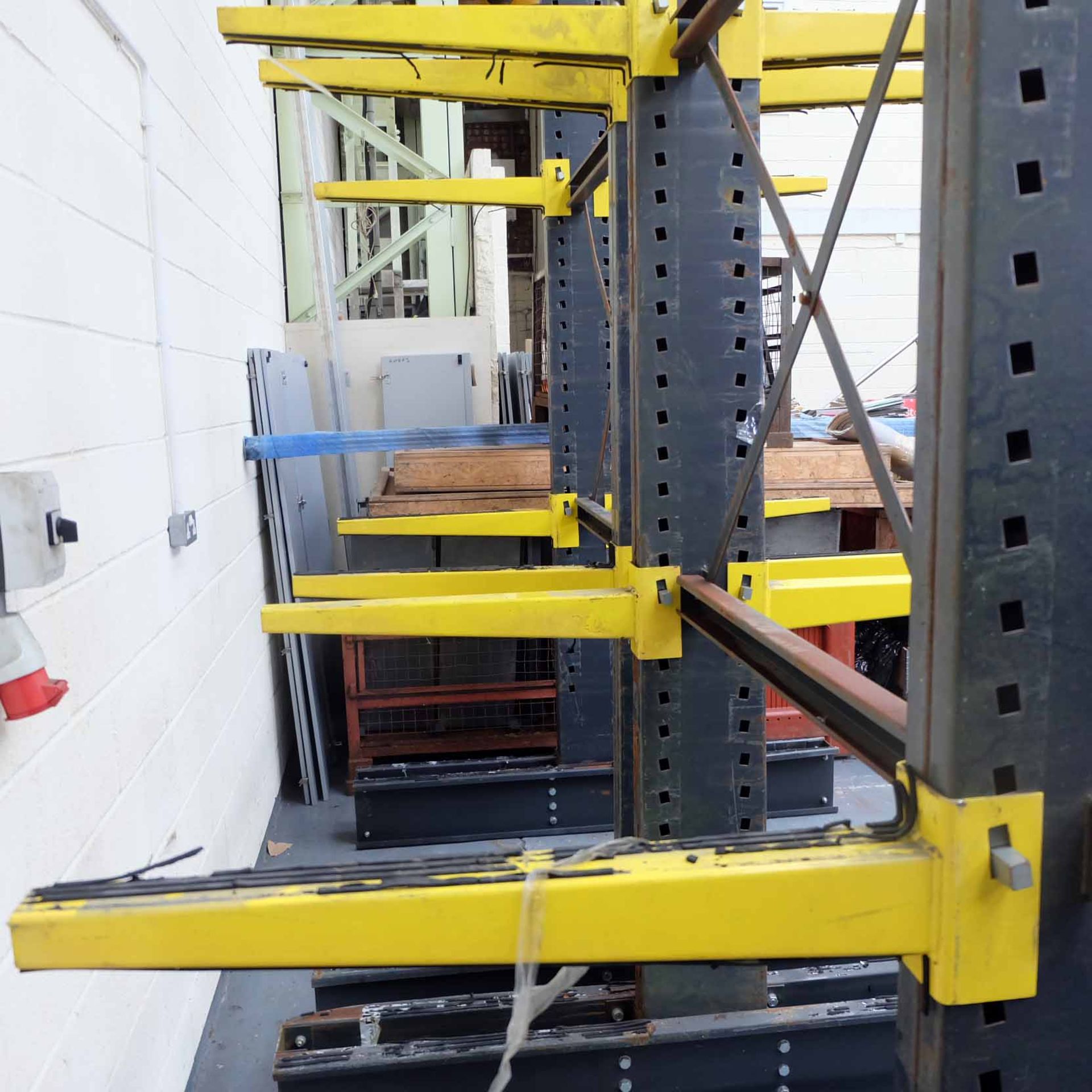 Double Sided Tall Racking. Approx Height 5.4m. 1620mm x 1900mm Approx. Pallet of Arms 825mm Long.  - Image 5 of 10