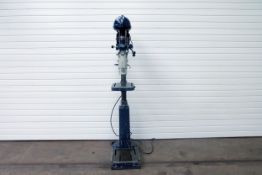 Progress No1S Pedestal Drill. Speeds 340 - 2580 rpm. 1/2" Drill Chuck. Three Phase. 1/2 HP Motor.